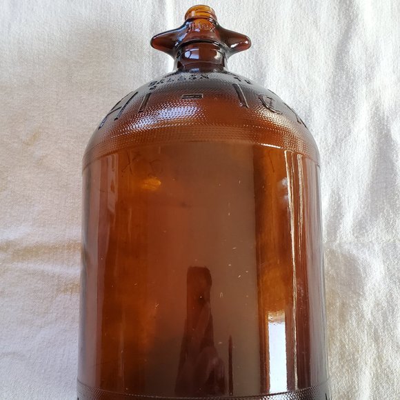 Vintage Brown Duraglas Glass Hi-lex Hilex Jug Bottle with Twin Finger Handles - Picture 1 of 3